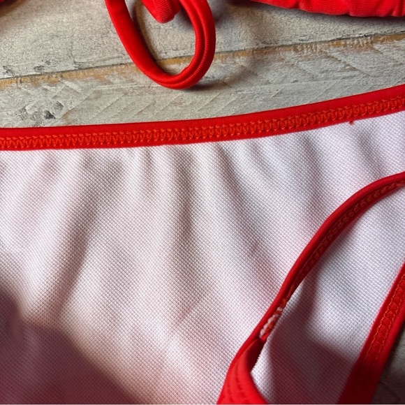 Suvimuga Classic String Bikini 2 Pc Swimsuit Womens Size Large Red NWT - Picture 14 of 14